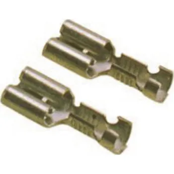 vypínač a zásuvka LAPP 63501010 faston zásuvka s aretací Šířka zástrčky: 6.3 mm Tloušťka konektoru: 0.8 mm 180 ° bez izolace 100 ks