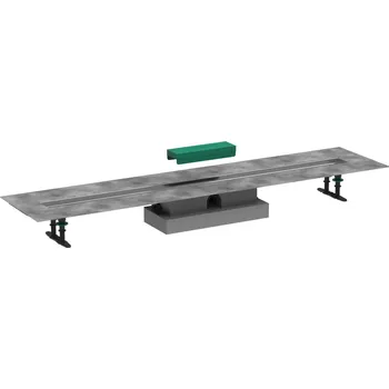 Odvodňovací žlab Hansgrohe uBox universal Úplná sada pro plochou instalaci - 1200 pro vrchní sady sprchových žlabů