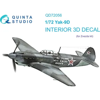 Plastikový model 1/72 Yak-9D 3D-Printed&col. Interior (ZVE)