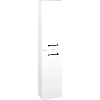 Koupelnový nábytek Dřevojas Vysoká skříň DOOR SV1D2 35 - N01 Bílá lesk / Úchytka T06 / L01 Bílá vysoký lesk / Pravé
