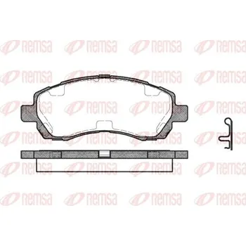 Brzdová destička Sada brzdových destiček, kotoučová brzda REMSA 0647.02