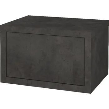 Koupelnový nábytek Dřevojas Nízká skříňka STORM SYZ 60 - D16 Beton tmavý / D16 Beton tmavý