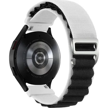 Příslušenství k chytrým hodinkám eses Alpský tah - Bílo černý, 18 mm