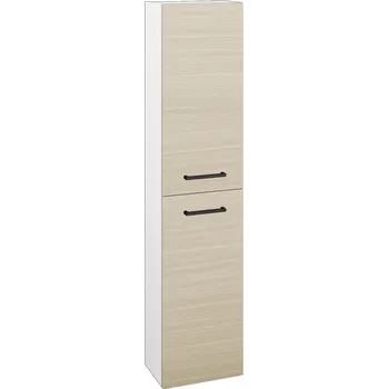 Koupelnový nábytek Dřevojas Vysoká skříň DOOR SV1D2 35 - N01 Bílá lesk / Úchytka T06 / D04 Dub / Pravé