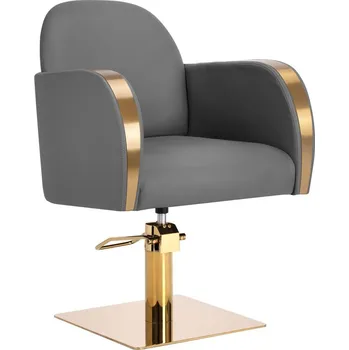 Kadeřnické křeslo Kadeřnické křeslo MALAGA - zlato šedá