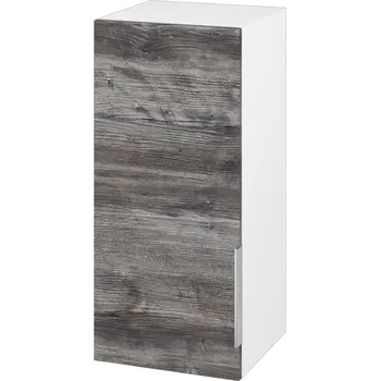 Koupelnový nábytek Dřevojas Horní skříňka SYD 35 - N01 Bílá lesk / Úchytka T05 / D10 Borovice Jackson / Levé