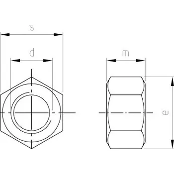 Spojovací materiál Nerezová matice DIN 934 A2 M 10X1,25