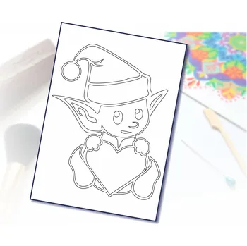 Radost v písku Šablona na pískování skřítek Varianta: A5 (148 x 210 mm)