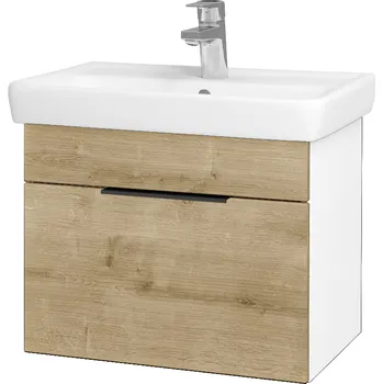 Koupelnový nábytek Dřevojas Koupelnová skříňka SOLO SZZ 55 - N01 Bílá lesk / Úchytka T07 / D09 Arlington