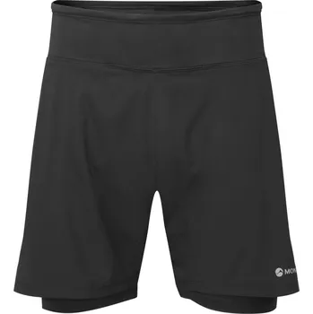 Pánské kraťasy Pánské kraťasy Montane Slipstream Twin Skin Shorts- Black-XL