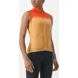 Dres dámský Castelli Velocissima bez rukávu Soft orange/scarlet ibis Podkarta: M