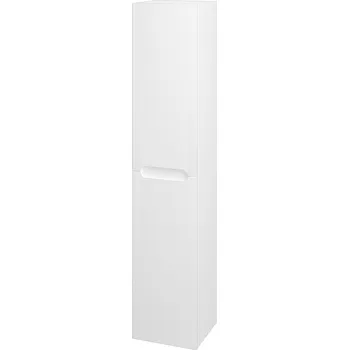 Koupelnový nábytek Dřevojas Vysoká skříň COLOR SVD2 35 - M01 Bílá mat / M01 Bílá mat / Pravé