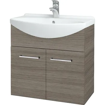 Koupelnový nábytek Dřevojas Koupelnová skříňka TAKE IT SZD2 65 - D03 Cafe / Úchytka T04 / D03 Cafe