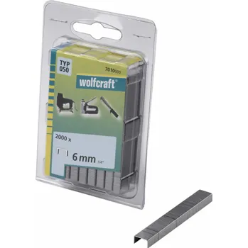 Průmyslová sponka Wolfcraft 7010000 sponka široká 6 mm 2000 ks