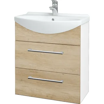 Koupelnový nábytek Dřevojas Koupelnová skříňka TAKE IT SZZ2 65 - N01 Bílá lesk / Úchytka T03 / D15 Nebraska