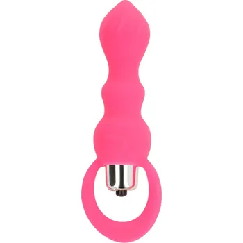 Anální kolík OhMama Vibrating Butt Plug 9cm Pink