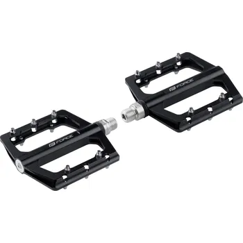 Pedál na kolo pedály FORCE STEEP hliníkové, prům. ložiska, černé,DOPRAVA OD 79,-KČ