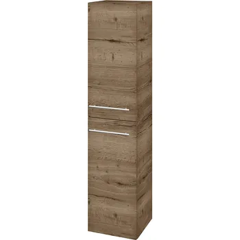 Koupelnový nábytek Dřevojas Vysoká skříň DOS SVD2 35 - D21 Tobacco / Úchytka T02 / D21 Tobacco / Levé