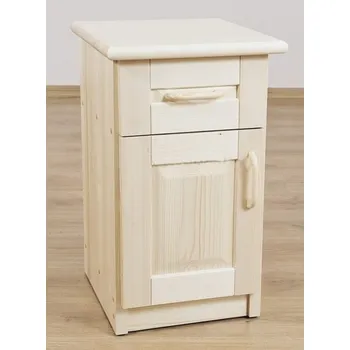 Noční stolek Smrkový dřevěný noční stolek z masivního dřeva Dora maršal smrk odstíny: surové provedení