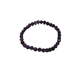 Náramek Ametyst - fazetovaný 6mm