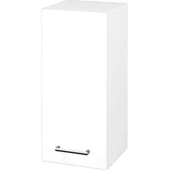 Koupelnový nábytek Dřevojas Horní skříňka SYD 35 - N01 Bílá lesk / Úchytka T03 / N01 Bílá lesk / Levé