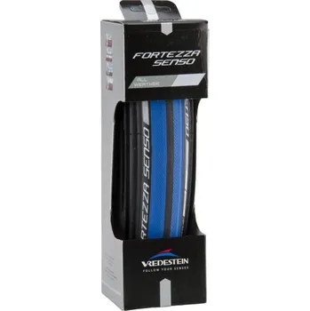 Plášť na kolo VREDESTEIN plášť SILNICE, FORTEZZA SENSO AW, 700x23C černo/modrý,225g