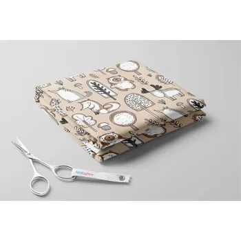 Microfibra, Zvířátka mezi stromy Barva: Béžová