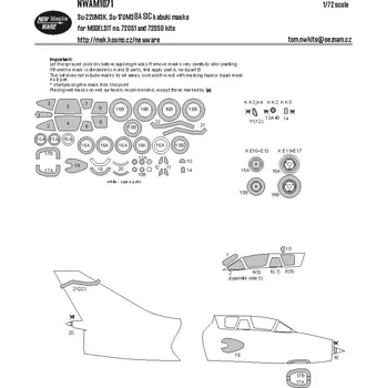 Plastikový model 1/72 Mask Su-22UM3K, Su-17UM3 BASIC (MSVIT)