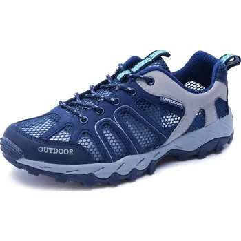 Pánská obuv Sportovní a outdoorové boty pánské tenisky trekové se síťkou Barva: Modrá, Velikost: 39