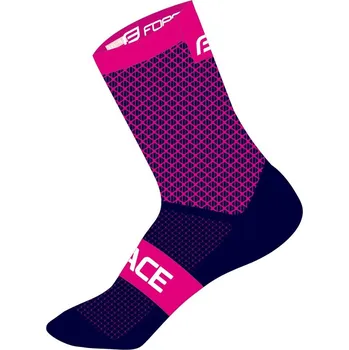 Pánské ponožky ponožky FORCE TRACE, růžovo-modré L-XL/42-47