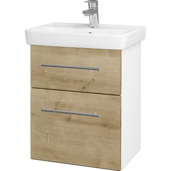 Koupelnový nábytek Dřevojas Koupelnová skříňka GO SZZ2 50 - N01 Bílá lesk / Úchytka T02 / D09 Arlington