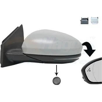 Auto zrcátko Vnější zpětné zrcátko VAN WEZEL 4407827