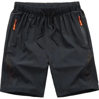 Dámské kraťasy Pánská šortky s kapsami na zip Barva: Oranžová, Velikost: 3XL