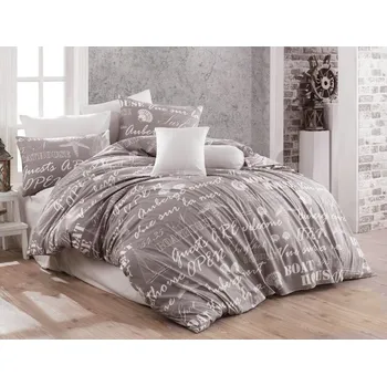 Povlečení Bavlněné povlečení 70x90, 140x200 cm Boat House Hnědé