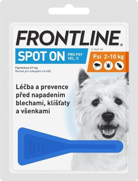 Merial Frontline Spot-On Dog S sol 1x0,67ml MONO - žlutý
