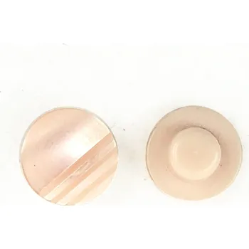 Knoflík GOM175, Knoflík, 11mm, lososová barvy s pruhy, 1ks