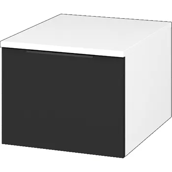 Koupelnový nábytek Dřevojas Nízká skříňka DOS SNZ1 40 - N01 Bílá lesk / Úchytka T07 / L03 Antracit vysoký lesk