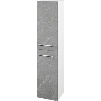 Koupelnový nábytek Dřevojas Vysoká skříň DOS SVD2 35 - N01 Bílá lesk / Úchytka T03 / D20 Galaxy / Levé