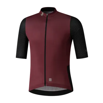 cyklistický dres SHIMANO EVOLVE dres s krátkým rukávem, pánský, fialová, XL