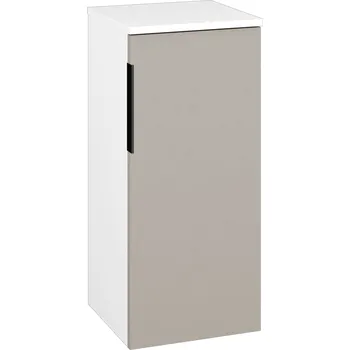Koupelnový nábytek Dřevojas Nízká skříňka DOS SND 35 - N01 Bílá lesk / Úchytka T07 / N07 Stone / Pravé