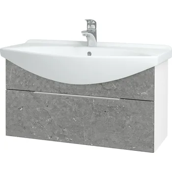 Koupelnový nábytek Dřevojas Koupelnová skříňka TAKE IT SZZ 85 - N01 Bílá lesk / Úchytka T05 / D20 Galaxy