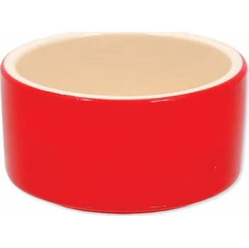 miska pro malé zvíře Miska SMALL ANIMAL keramická pro králíky červená 10 cm (1ks)