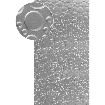 Plech Lisovaný pozinkovaný plech 2000x1000x1,2 mm, lisovaný vzor KRUHY, 3D efekt.