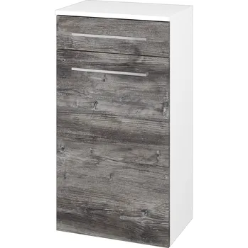 Koupelnový nábytek Dřevojas Nízká skříňka DOS SNDZ 50 - N01 Bílá lesk / Úchytka T04 / D10 Borovice Jackson / Pravé