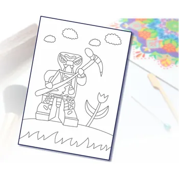 Radost v písku Šablona na pískování animák 9 Varianta: A4 (210 × 297 mm)