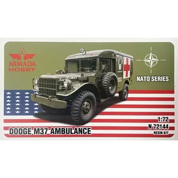 Plastikový model Armada Hobby 1/72 DODGE M37 Ambulance (resin kit)