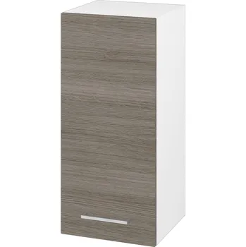 Koupelnový nábytek Dřevojas Horní skříňka SYD 35 - N01 Bílá lesk / Úchytka T04 / D03 Cafe / Levé