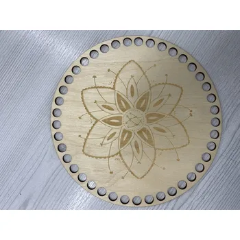 Dno / víko na pletení košíků ⌀20 cm květina