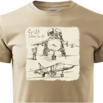 Pánské tričko STRIKER Tričko SU-24 Barva: Písková, Velikost: XXXL