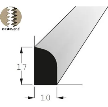 Stropní lišta Rohová vnitřní lišta - RV 1710 SM /150 nast.
